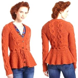 Anthropologie peplum sweater